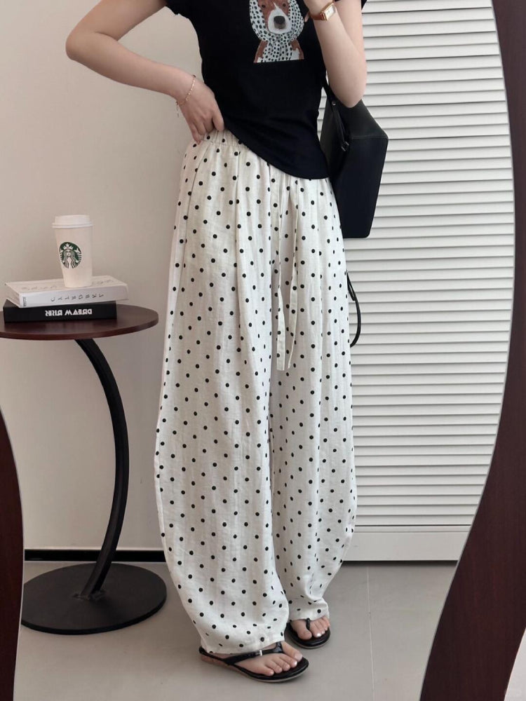 Dot Drift Balloon Pants-ntbhshop
