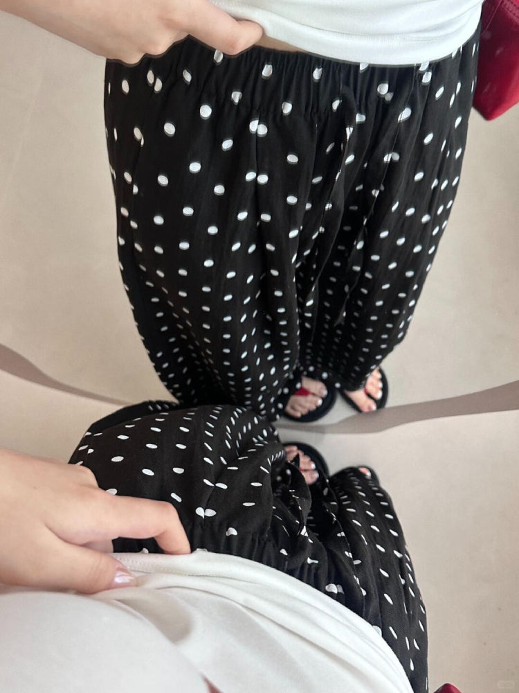 Dot Drift Balloon Pants-ntbhshop
