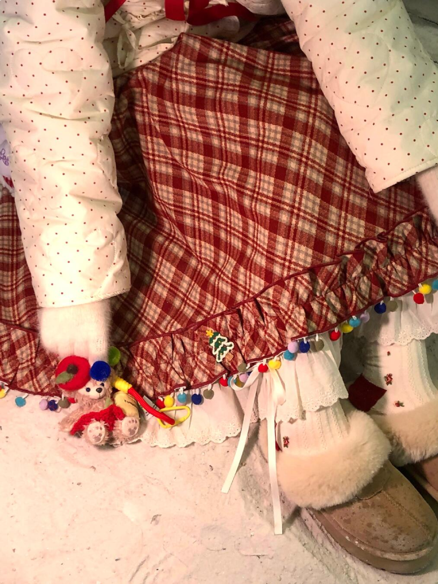 Jelly Beans Pompom Skirt-ntbhshop