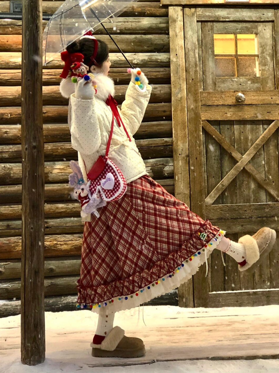 Jelly Beans Pompom Skirt-ntbhshop