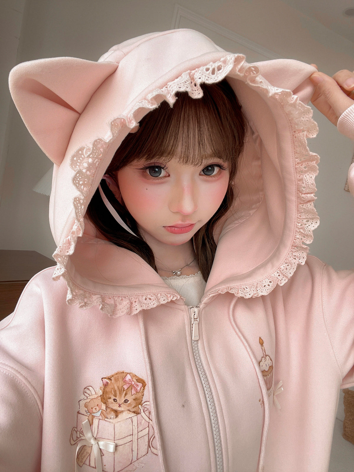 Birthday Kitty Ear Jacket-Outerwear-ntbhshop