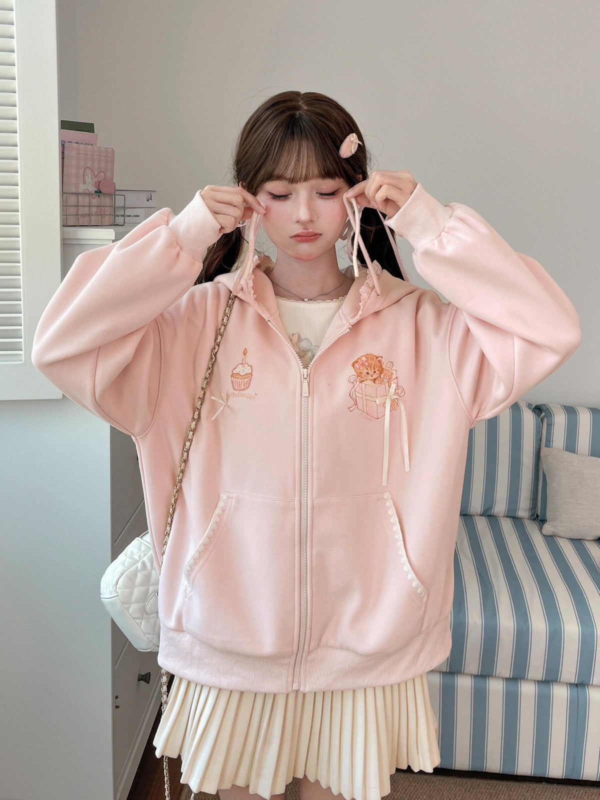 Birthday Kitty Ear Jacket-Outerwear-ntbhshop
