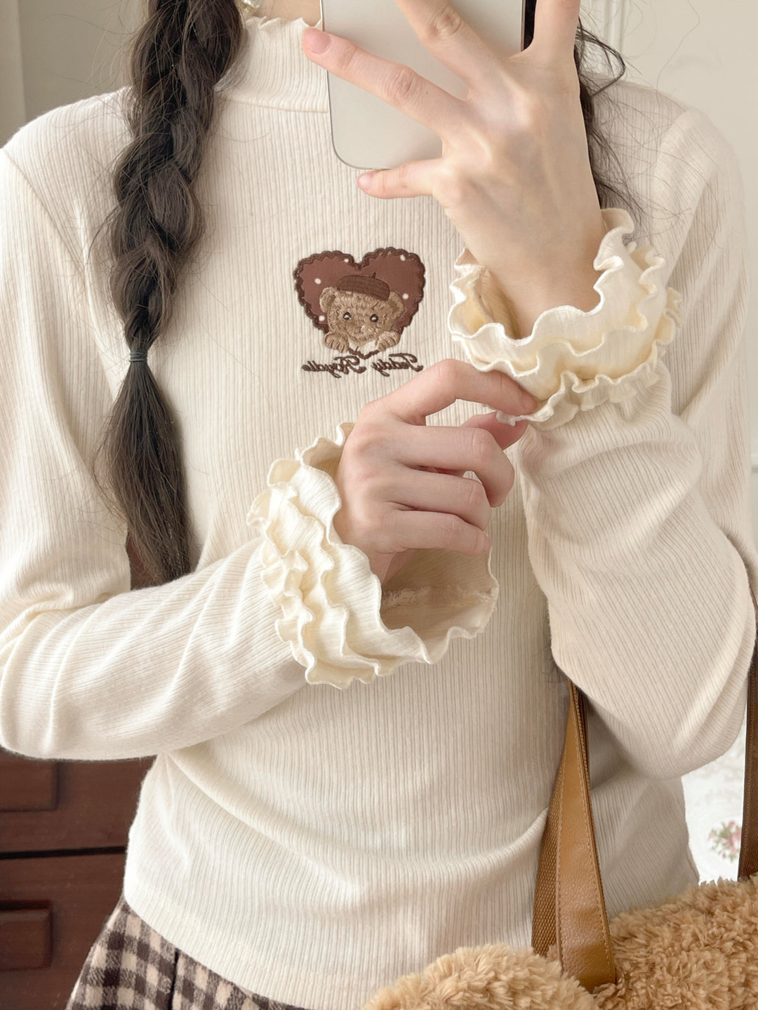 Teddy Royale Ribbed Top-Tops-ntbhshop