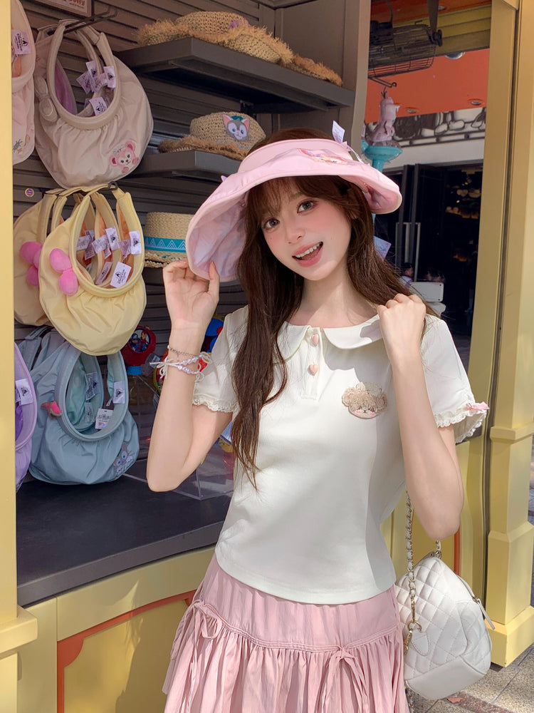 Bakery Bear Doll Collar Tops-Tops-ntbhshop