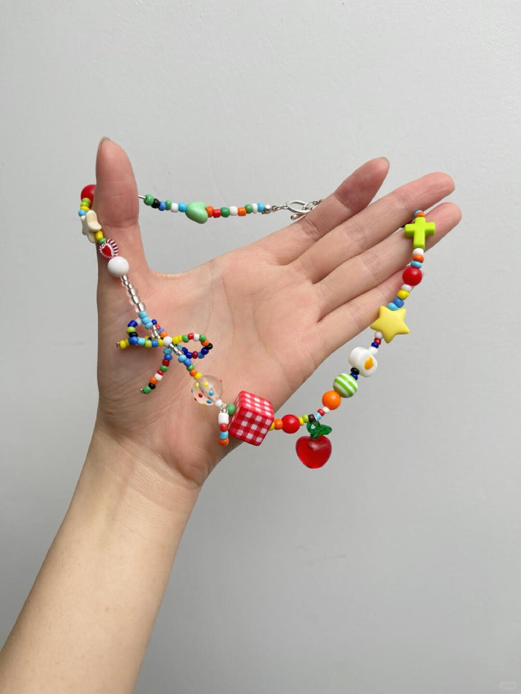 Apple Paradise Beaded Bracelet & Necklace-ntbhshop
