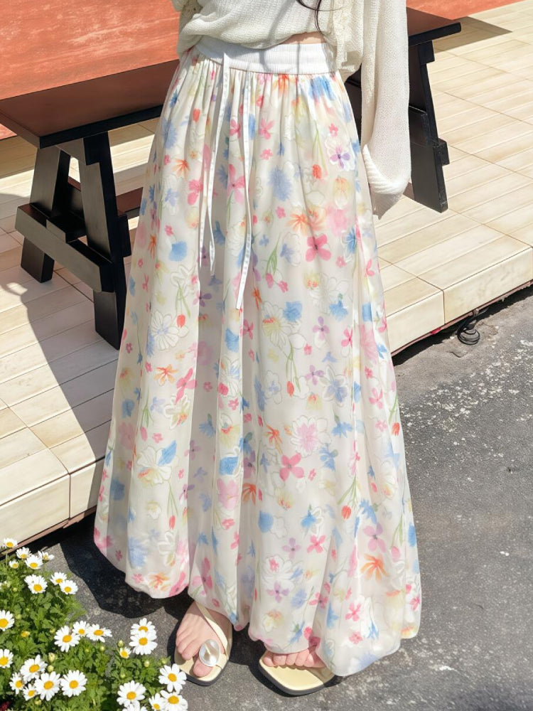 Garden Bloom Bubble Skirt-ntbhshop