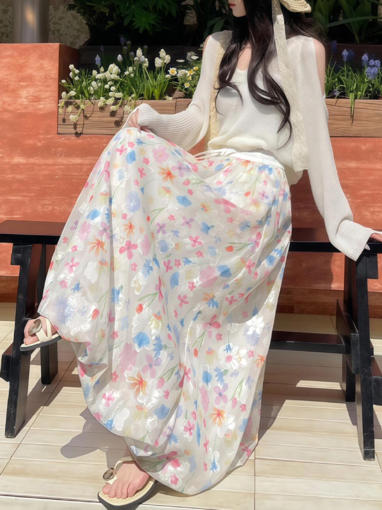 Garden Bloom Bubble Skirt-ntbhshop