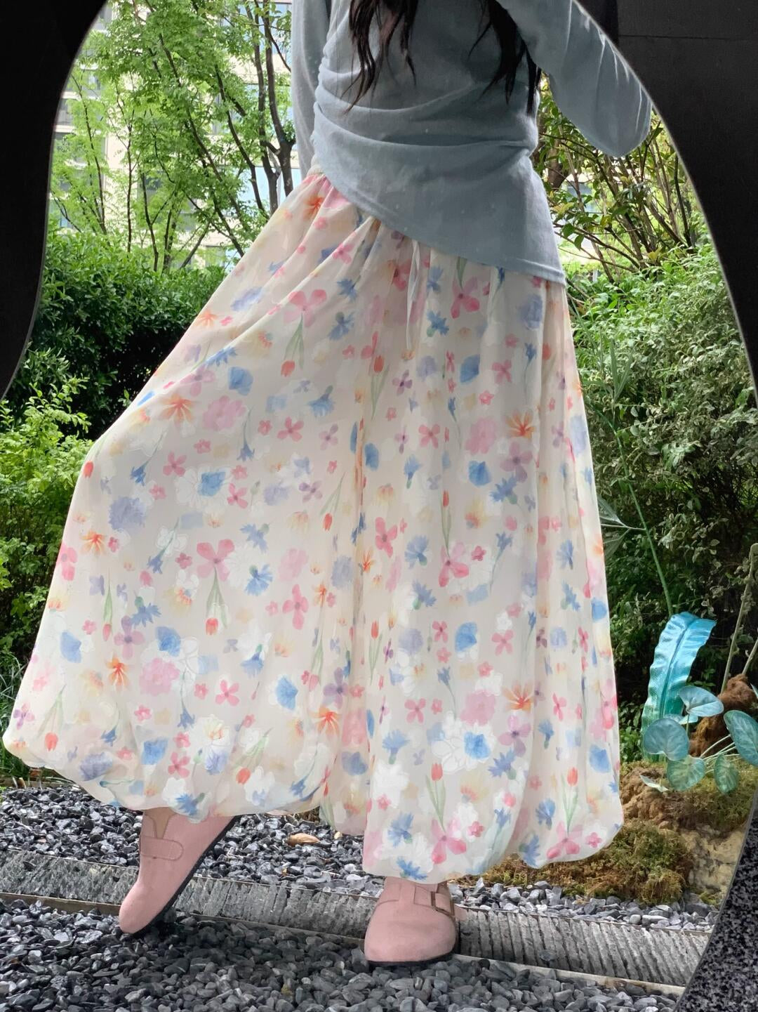 Garden Bloom Bubble Pants-ntbhshop