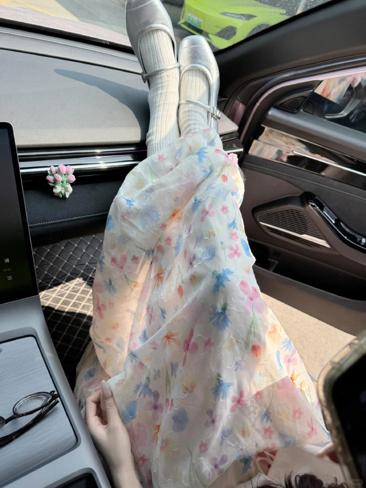 Garden Bloom Bubble Skirt-ntbhshop