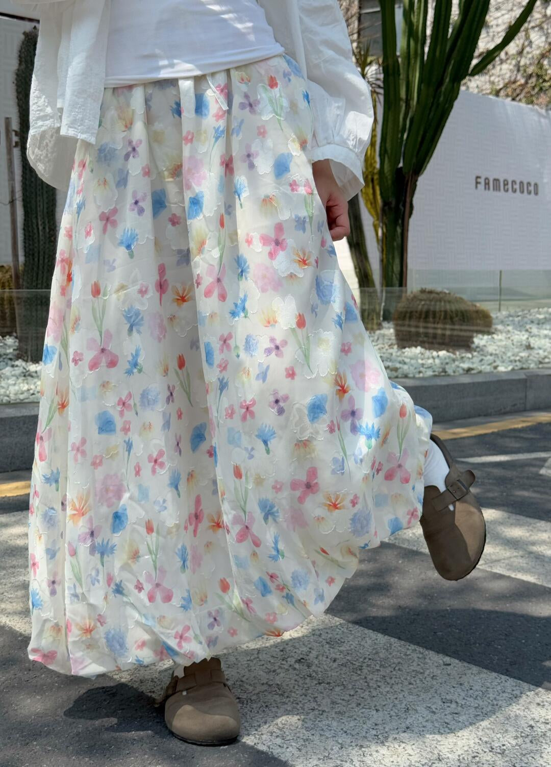 Garden Bloom Bubble Skirt-ntbhshop