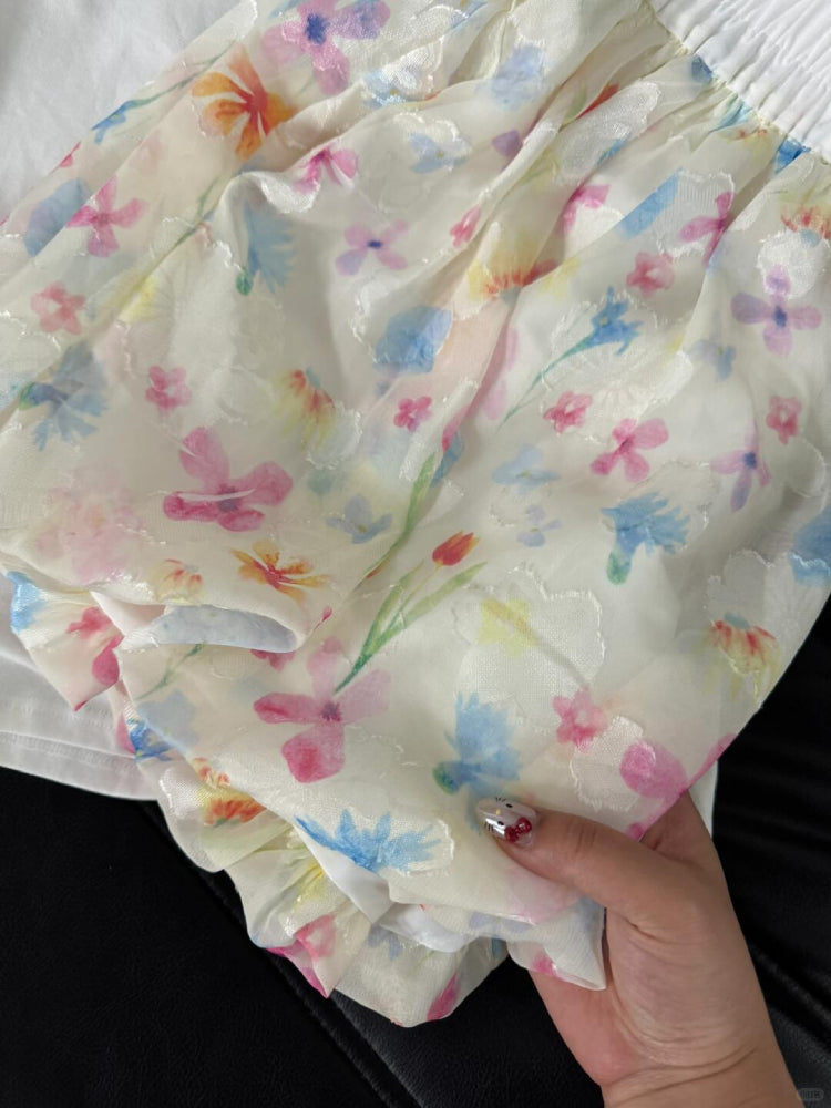 Garden Bloom Bubble Shorts-ntbhshop