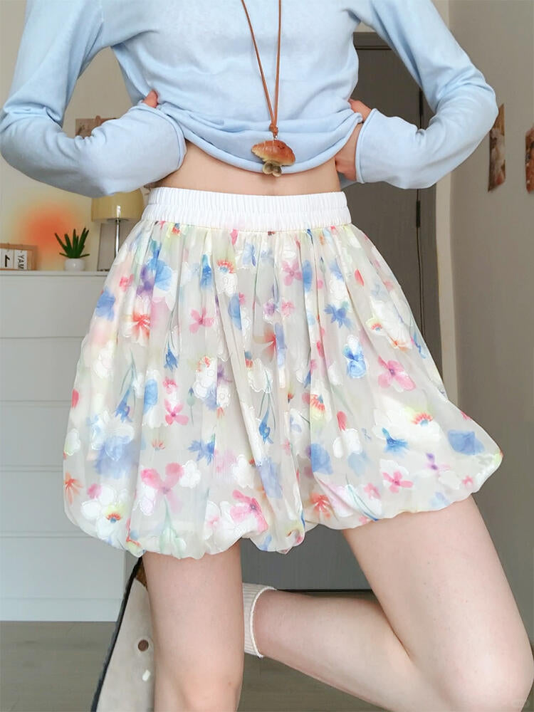 Garden Bloom Bubble Shorts-ntbhshop