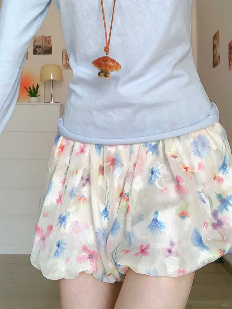 Garden Bloom Bubble Shorts-ntbhshop