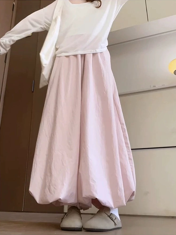 Pastel Bloom Puffy Bubble Pants-ntbhshop