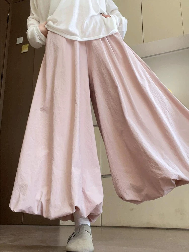 Pastel Bloom Puffy Bubble Pants-ntbhshop