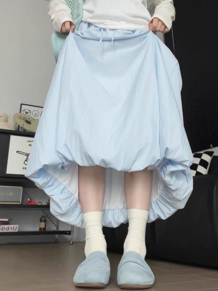 Pastel Bloom Puffy Bubble Skirts-ntbhshop