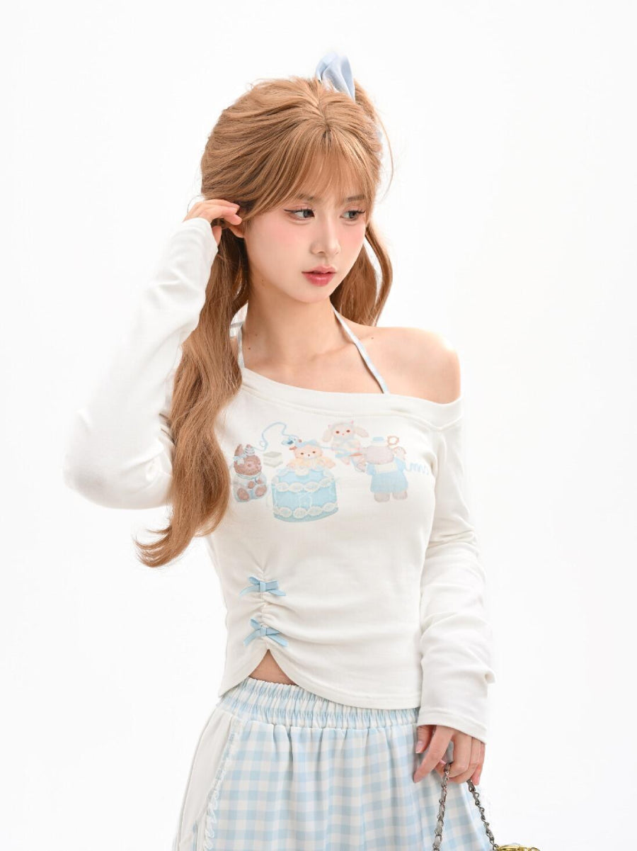 Milk Lamb Halter Tee-Tops-ntbhshop