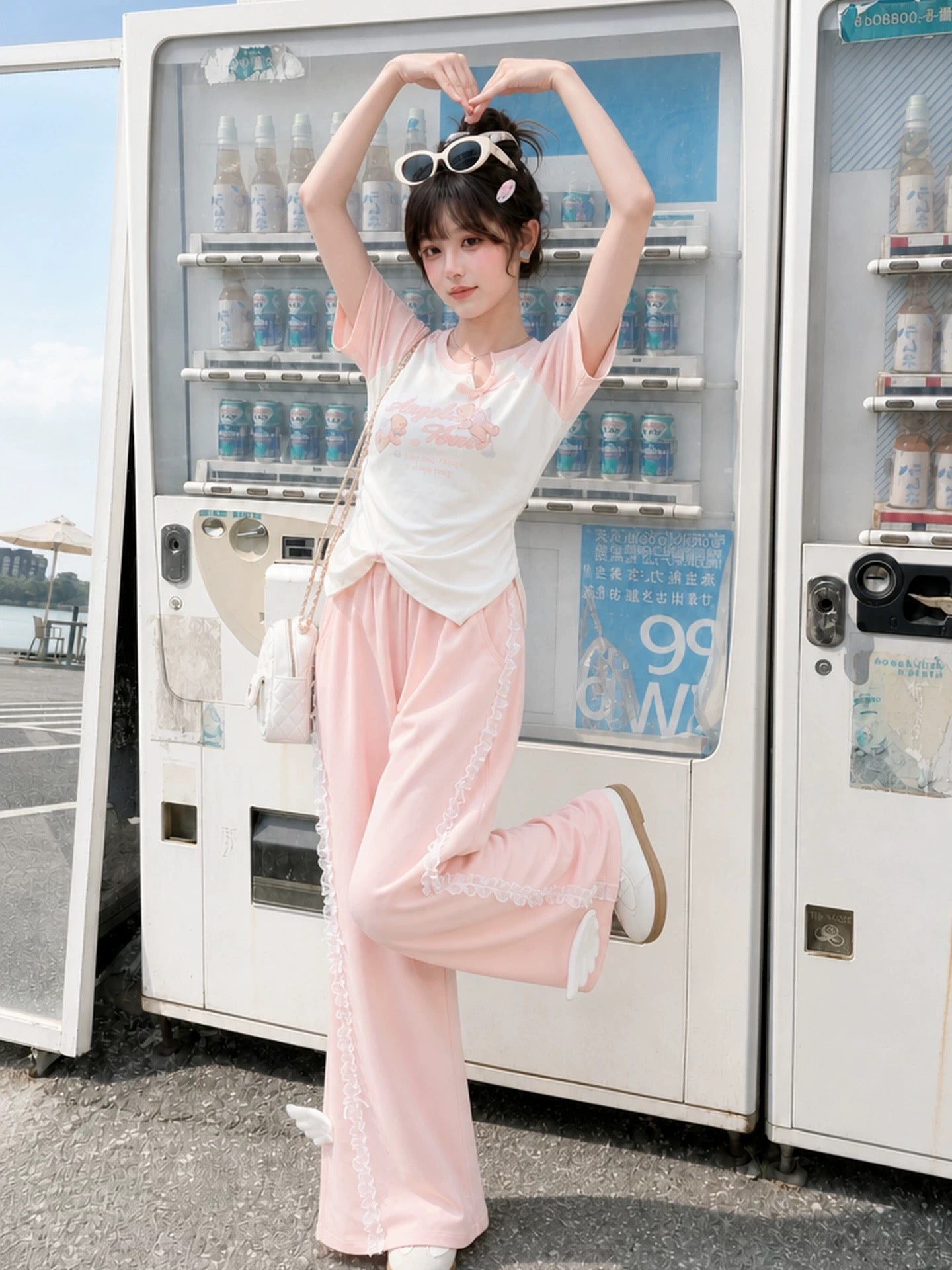 Angel Wing Lace Wide Pants-Bottoms-ntbhshop