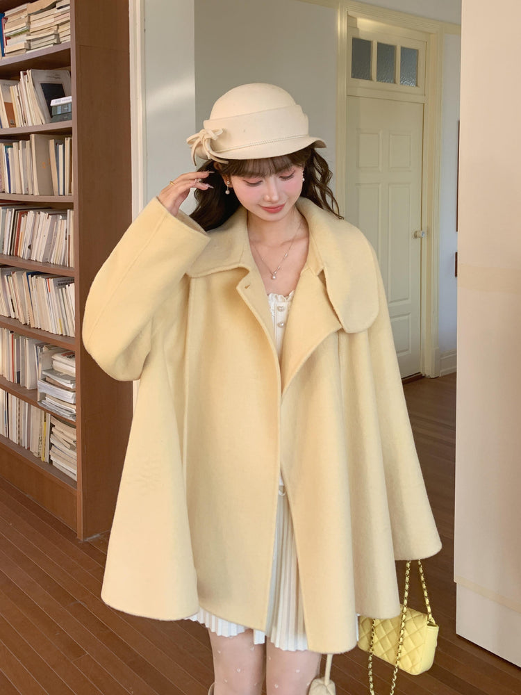 Bonbon Tether Wool Coats-Outerwear-ntbhshop