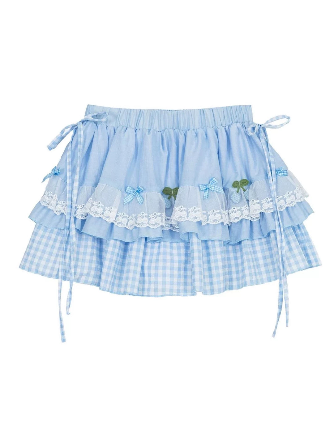 Cherry Soda Gingham Skirts-Bottoms-ntbhshop