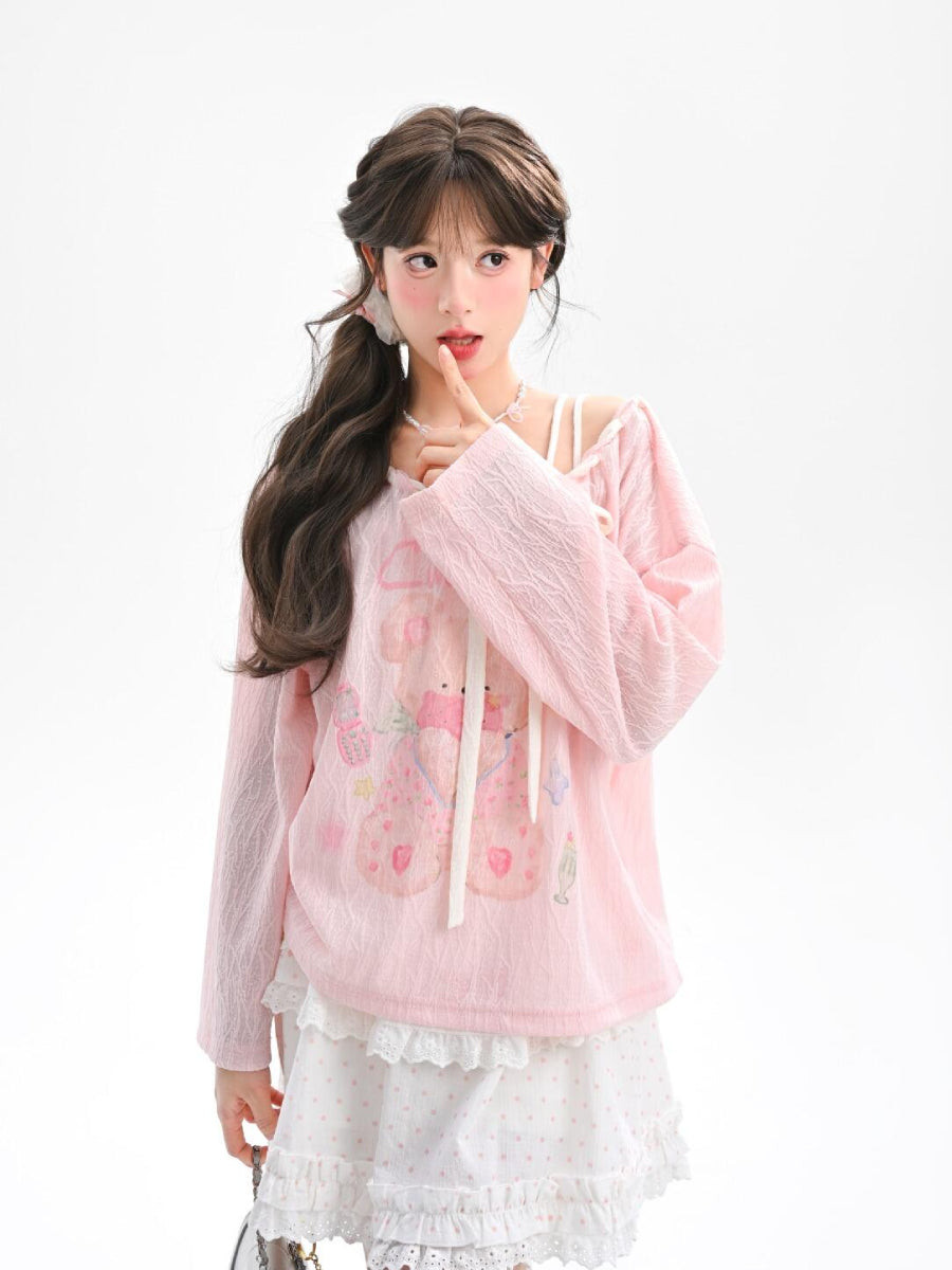 Sugar Bear Slanted Tops-Tops-ntbhshop