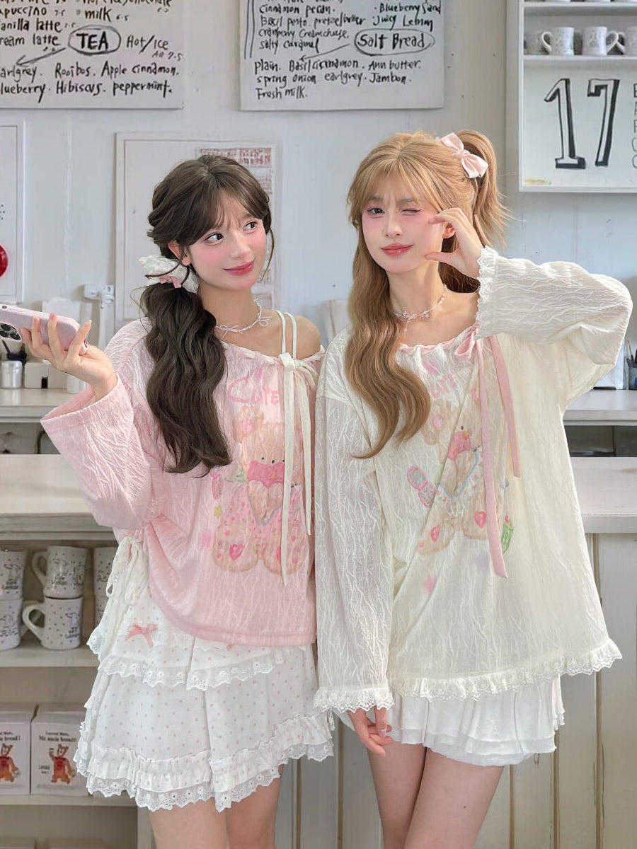 Sugar Bear Slanted Tops-Tops-ntbhshop