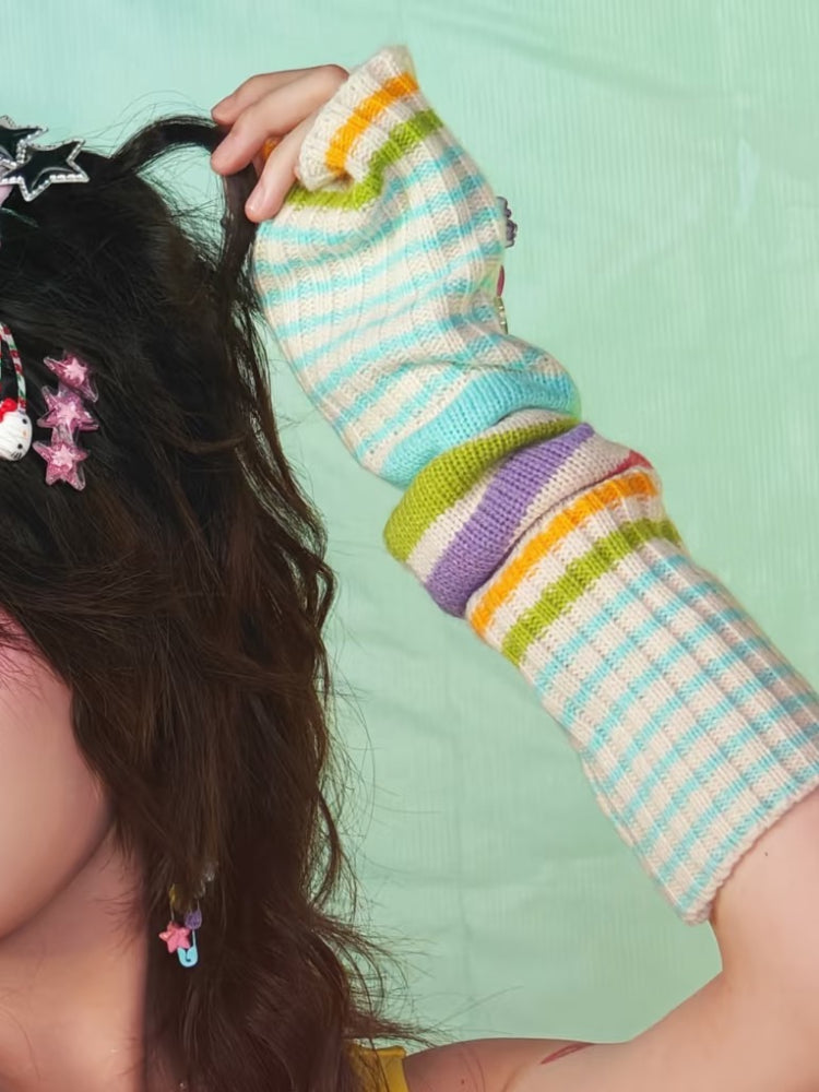 Button Pop Dopamine Arm Warmers-ntbhshop