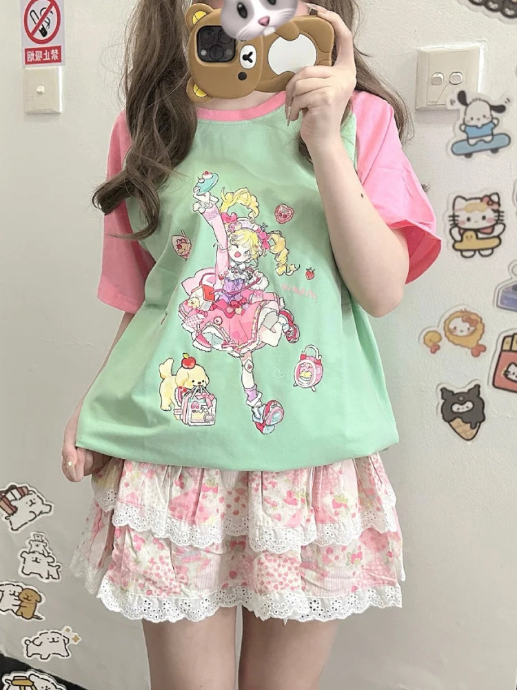 Cherry Whip Layer Cake Skirt-ntbhshop