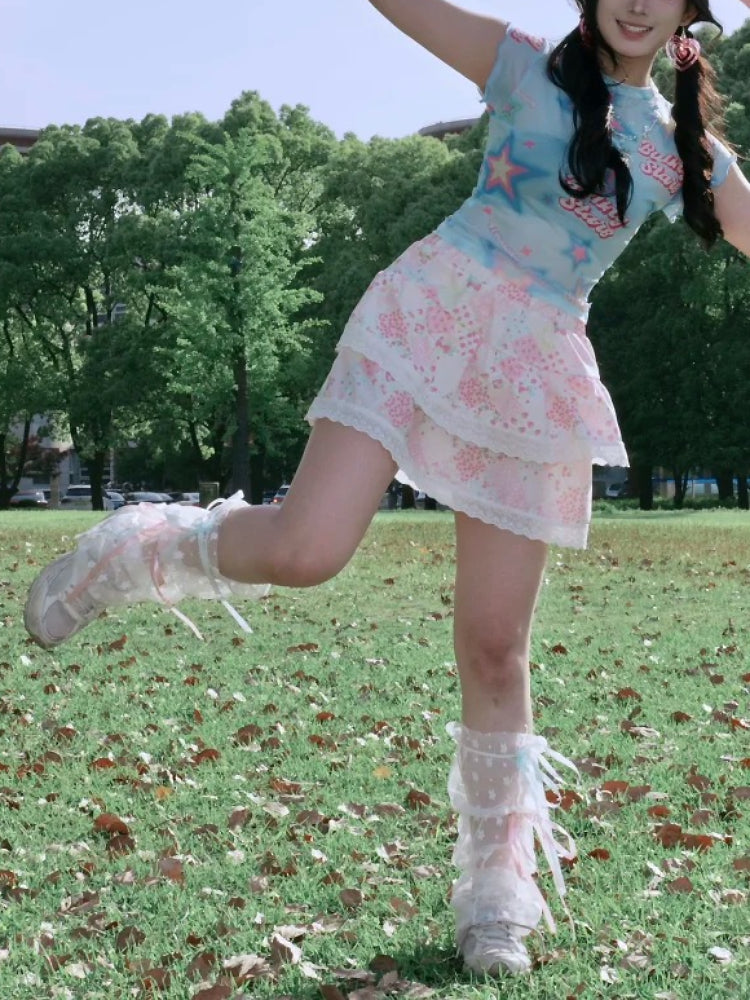 Cherry Whip Layer Cake Skirt-ntbhshop