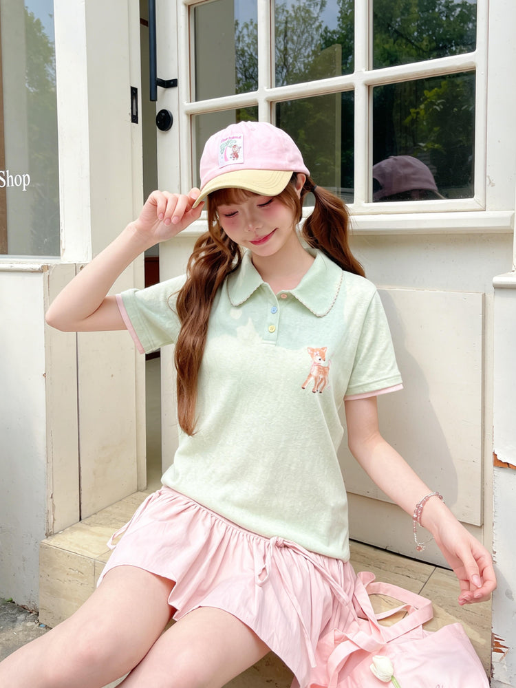Dear Bambi Polo Tee-Tops-ntbhshop