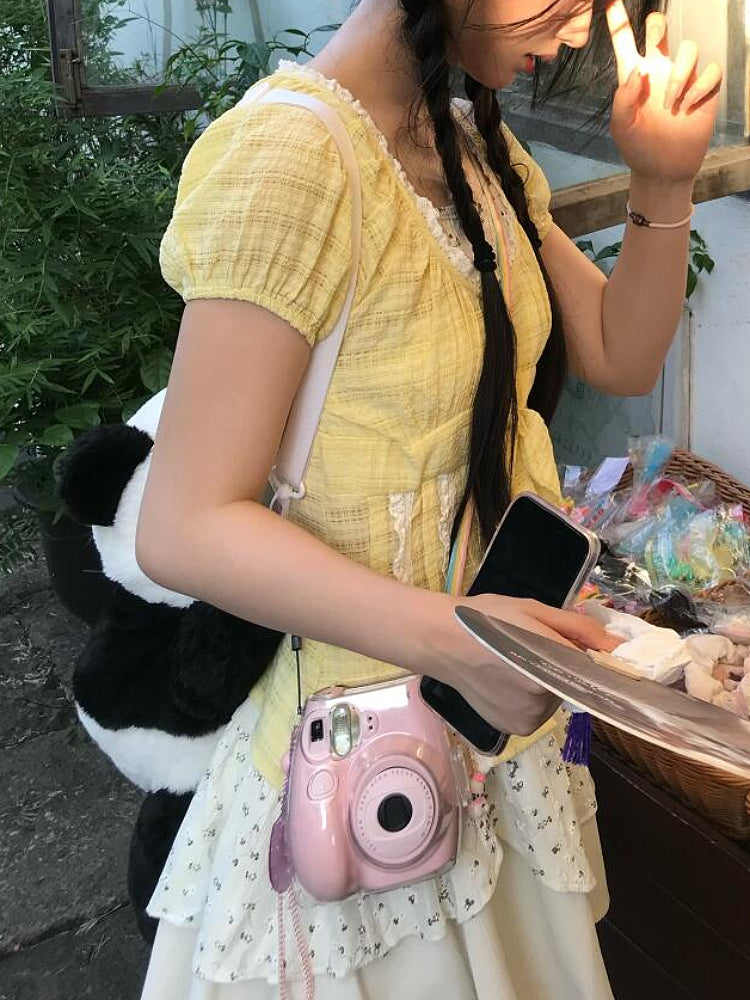 Lemon Tart Muslin Top & Patchwork Cake Skirt-ntbhshop