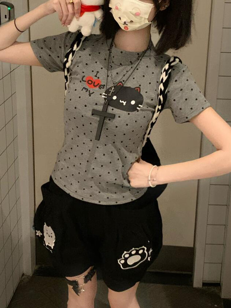 Moonpaw Embroidered Bib Shorts-ntbhshop