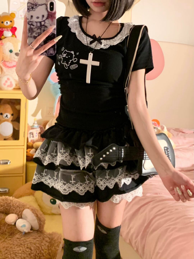 Sugar Lace Layer Cake Skirts-ntbhshop