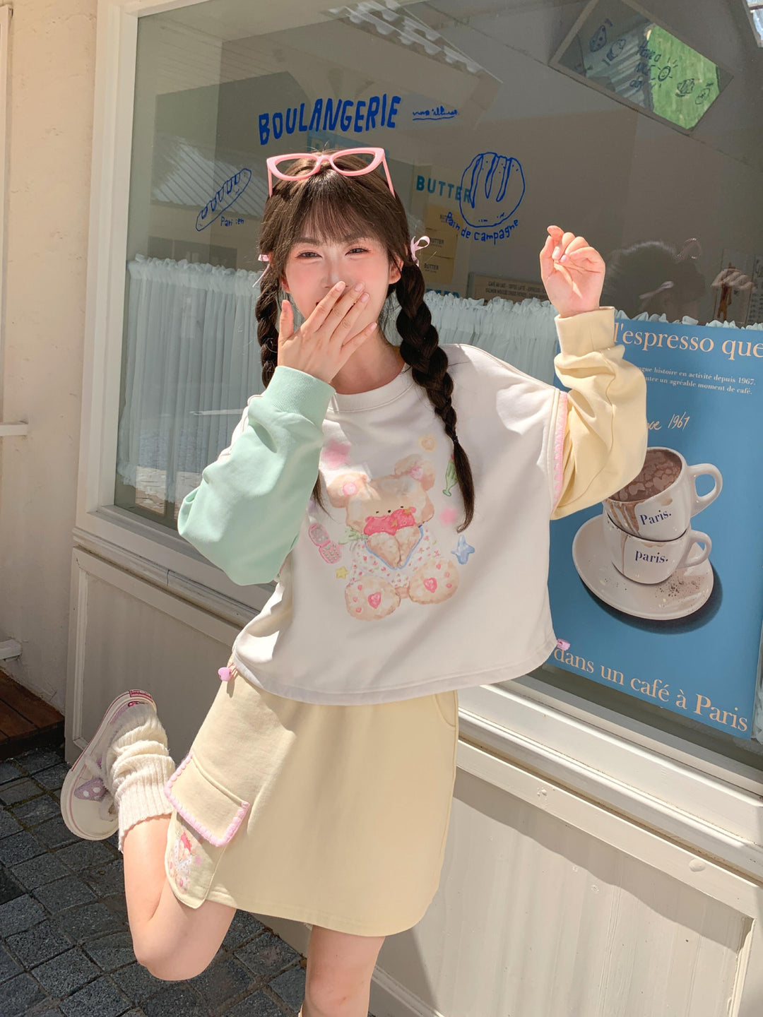 Berry Teddy Sweatshirt, Hoodie & Sweatpants-Sets-ntbhshop