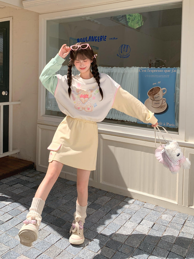 Berry Teddy Sweatshirt, Hoodie & Sweatpants-Sets-ntbhshop