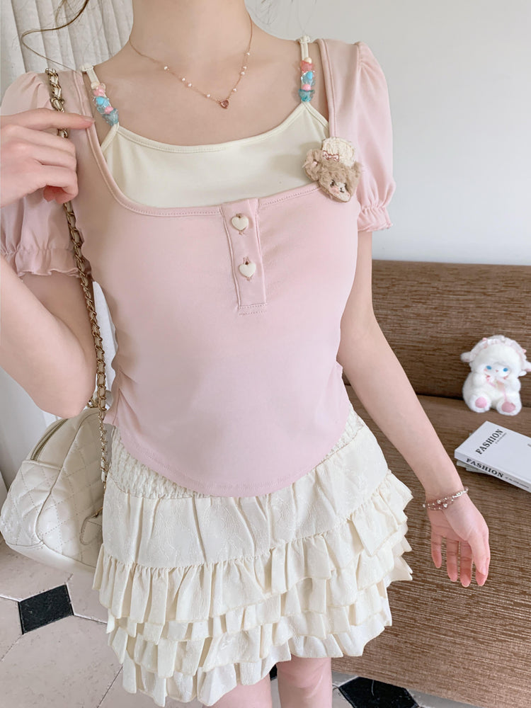 Bakery Bear Layered Tops-Tops-ntbhshop