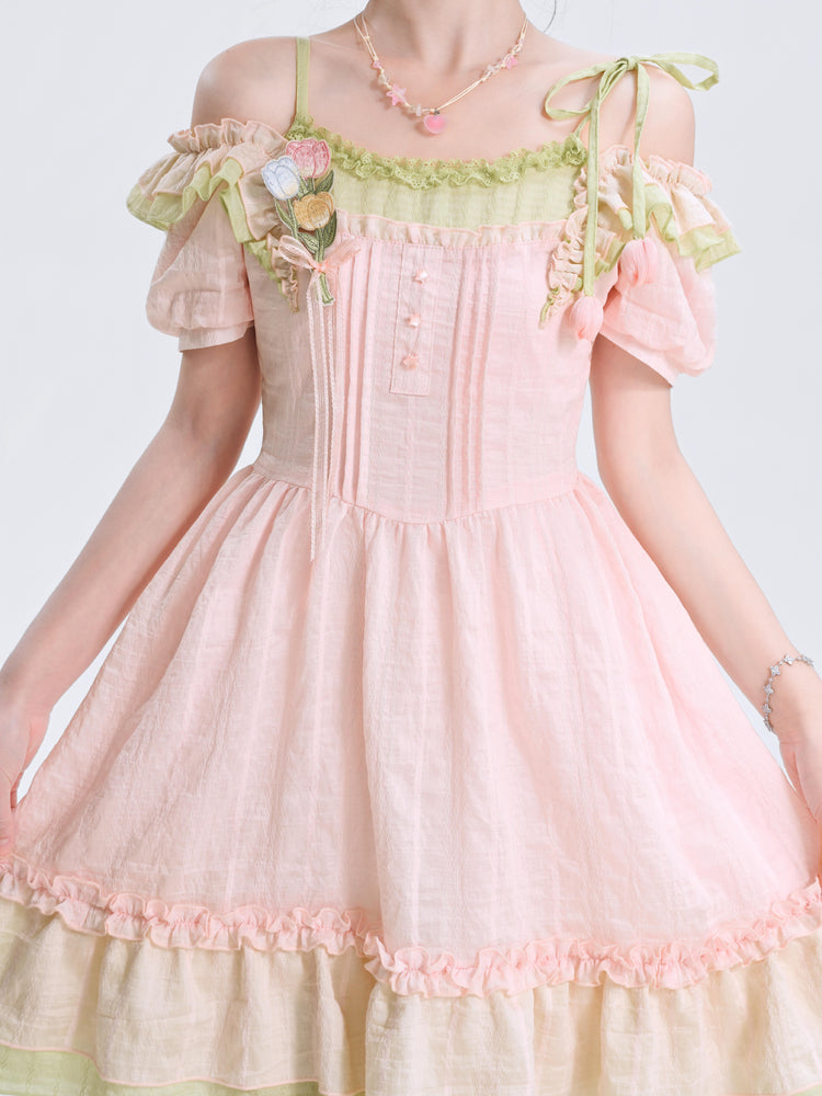 Tulip Bloom Puff Dresses-Dresses-ntbhshop