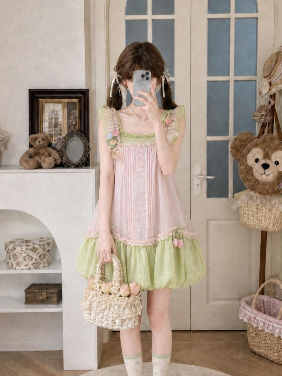 Tulip Bloom Bubble Dress-Dresses-ntbhshop
