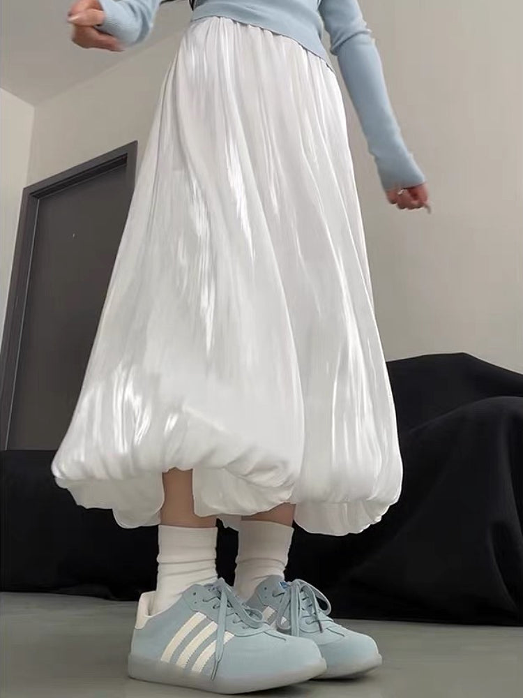 Moonpetal Satin Bubble Pants-ntbhshop