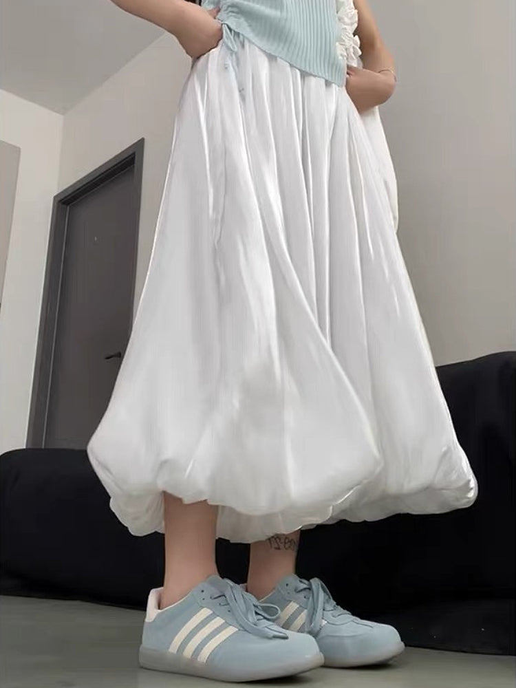 Moonpetal Satin Bubble Pants-ntbhshop