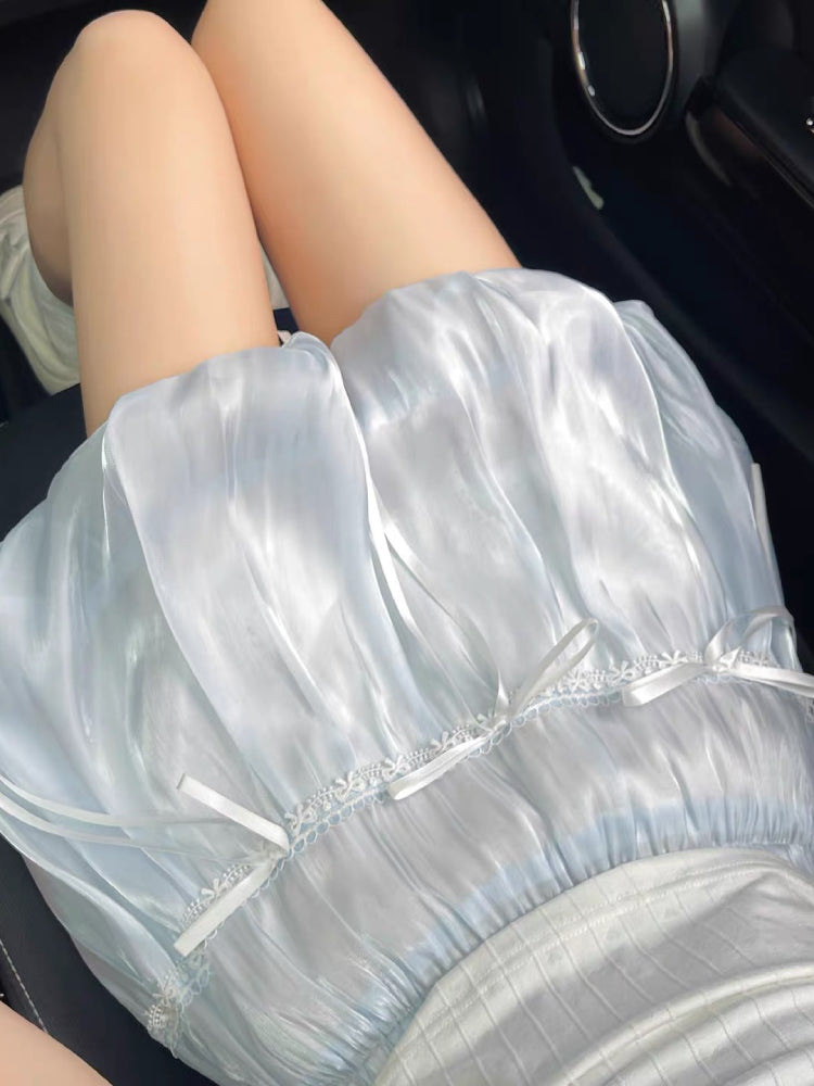 Moonpetal Bow Bubble Skirts-ntbhshop