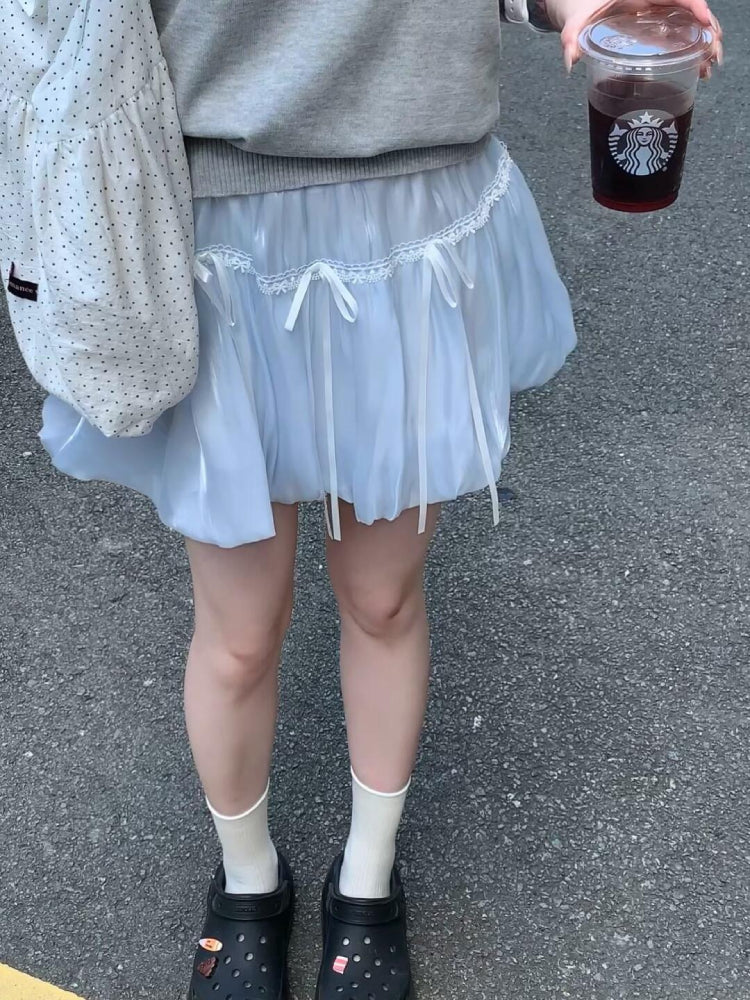 Moonpetal Bow Bubble Skirts-ntbhshop