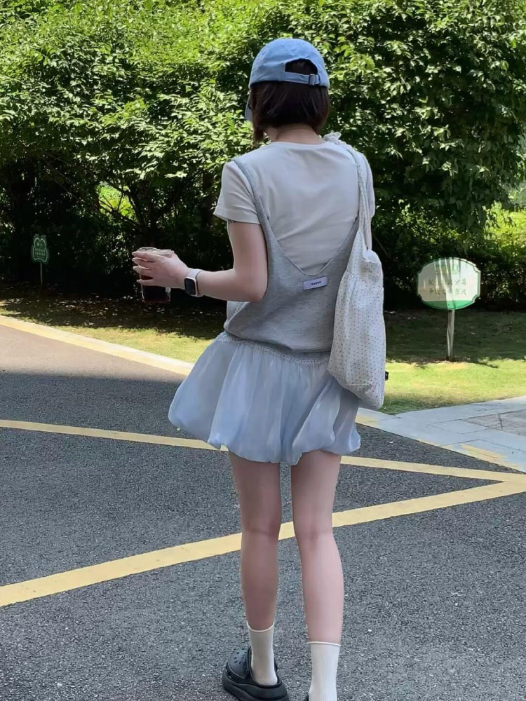 Moonpetal Bow Bubble Skirts-ntbhshop