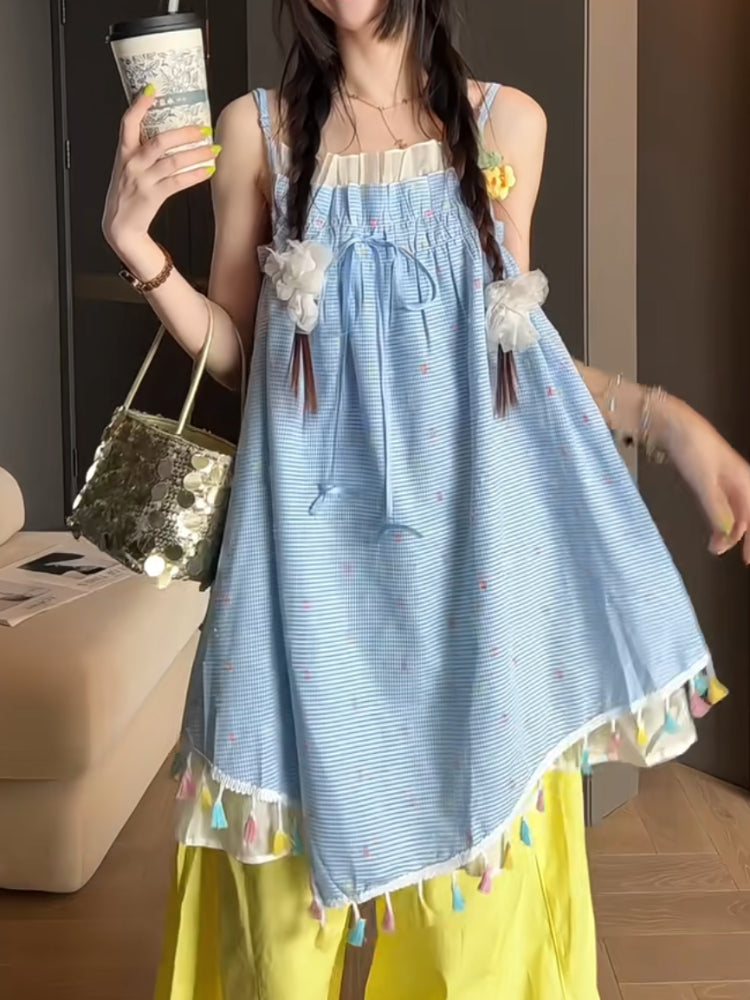 Candy Pop Fringe Boho Dresses-Dresses-ntbhshop