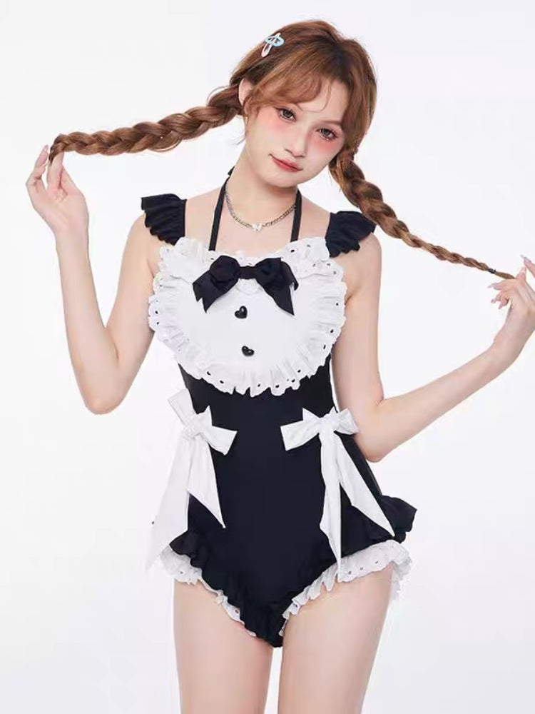 Lovely Maid One-Piece Swimsuit-ntbhshop