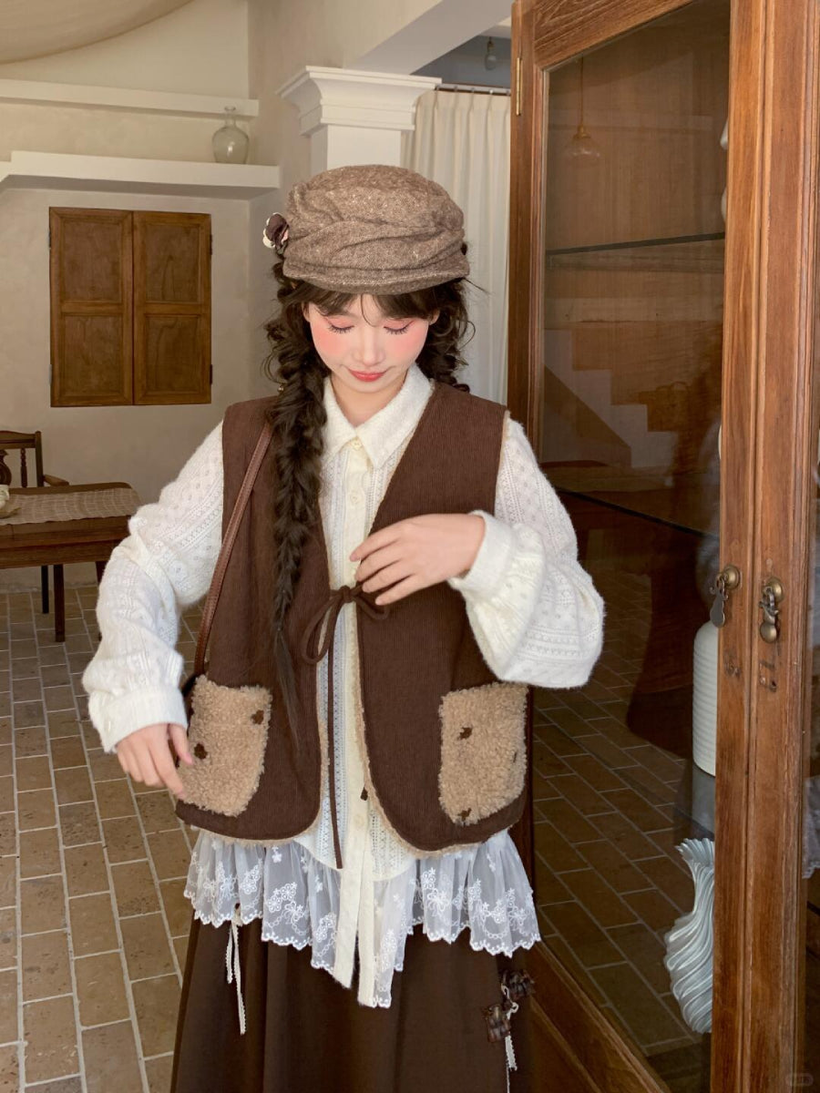 Ivory Petal Lace Blouse