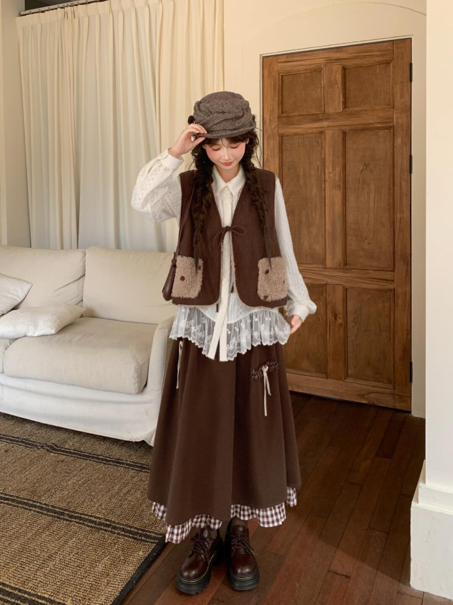 Ivory Petal Lace Blouse