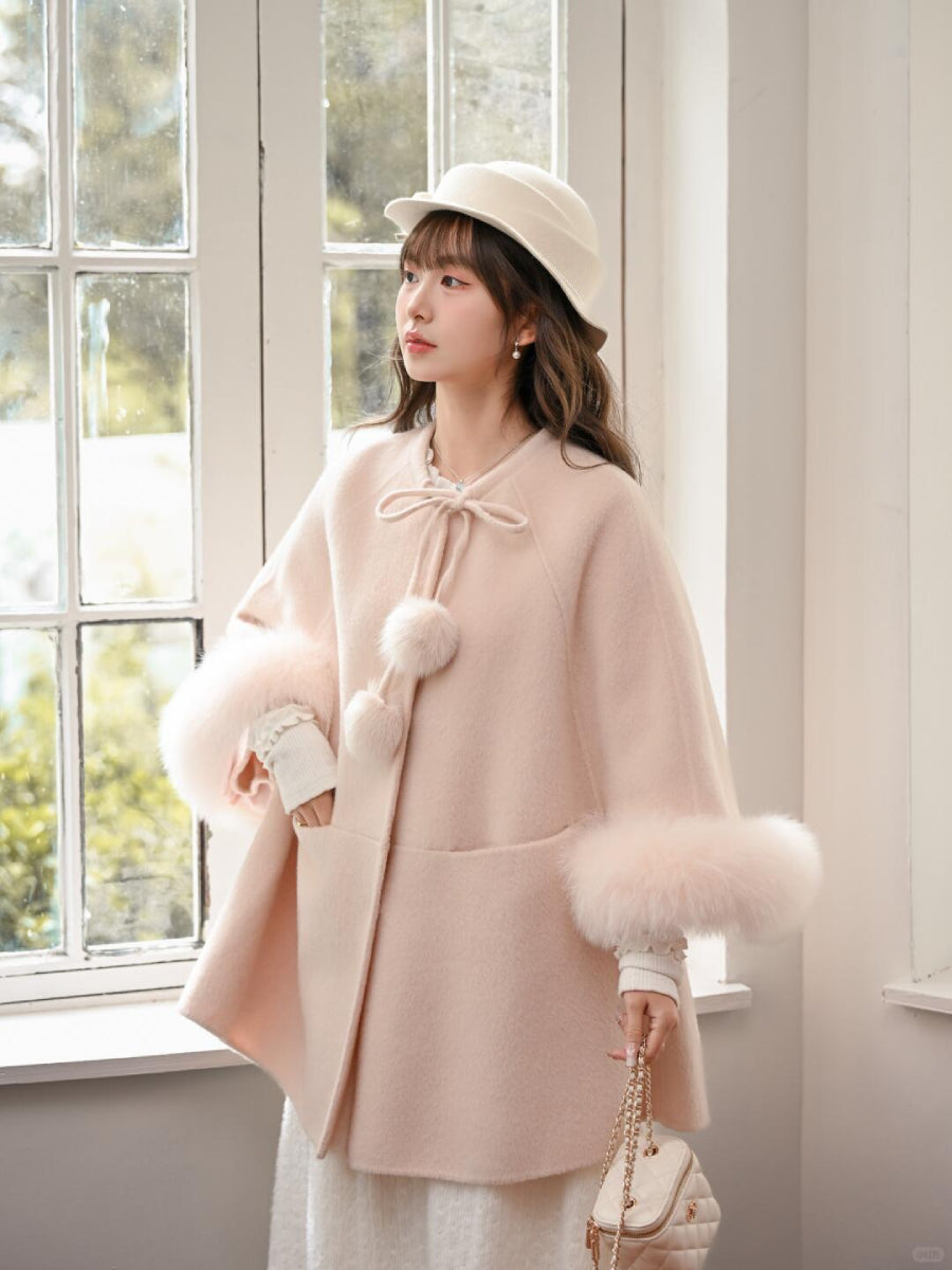 Moonlit Garden Princess Wool Cape Coats