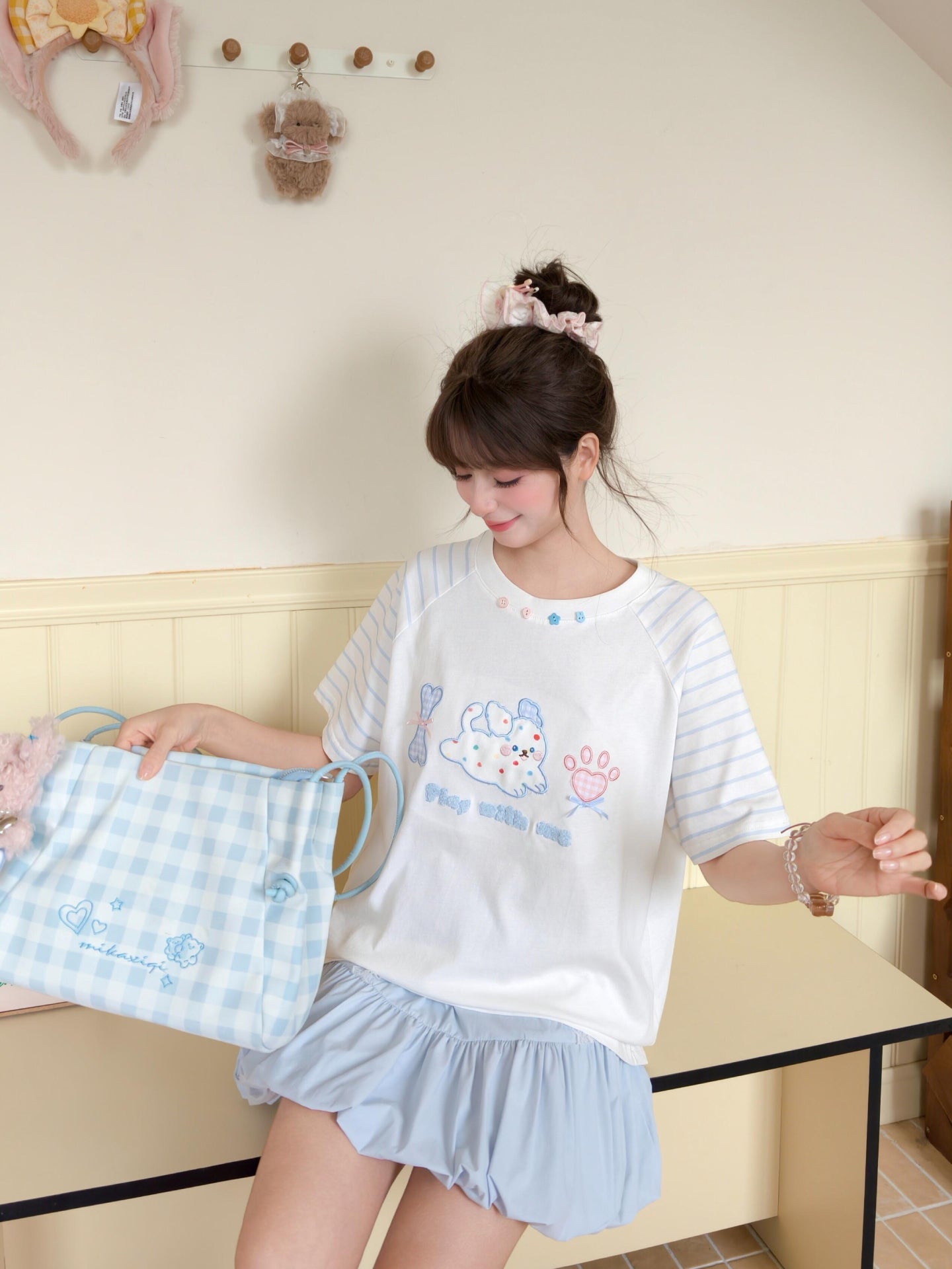 Puppy Milk Raglan Tee-Tops-ntbhshop