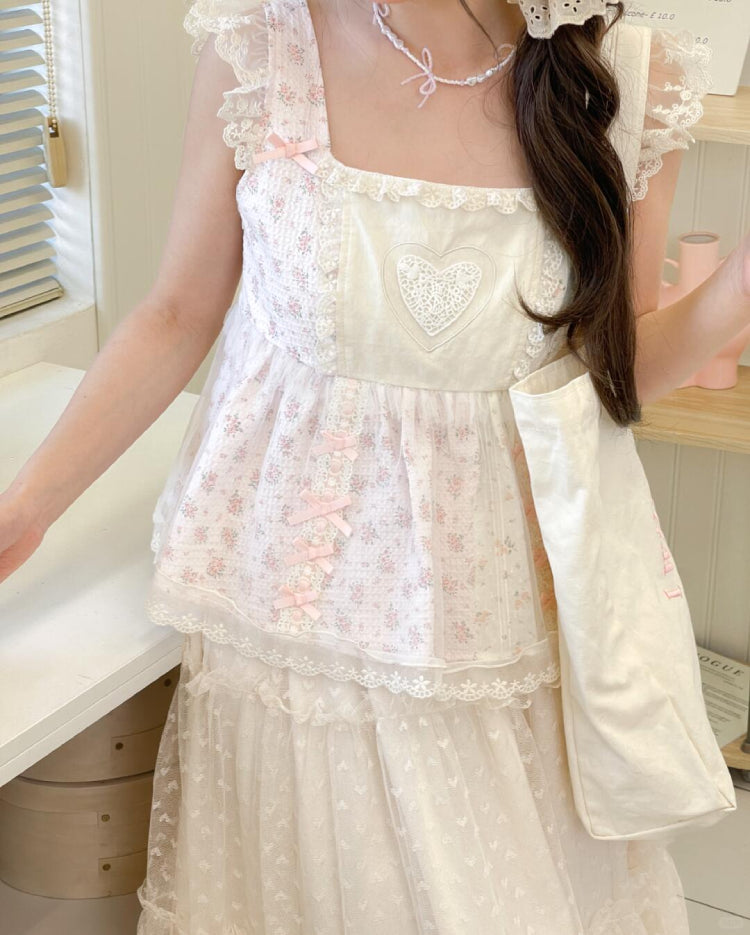 Dreamy Petal Patchwork Cami Top-Tops-ntbhshop